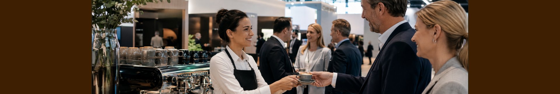 Bild zeigt Beitragsbild 1 zum Thema: Coffee Catering für Messen in Hamburg